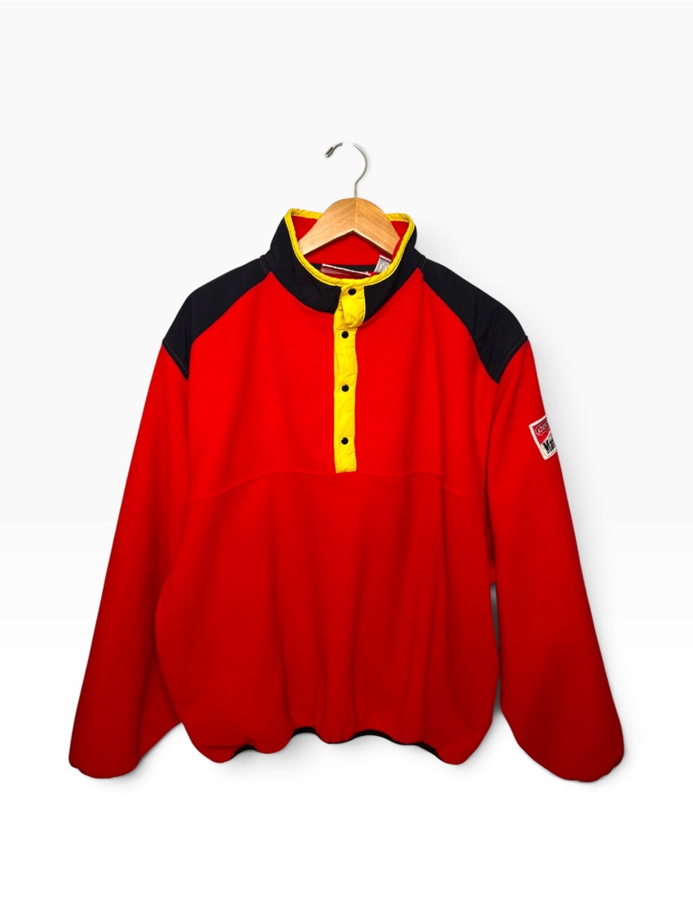 Vtg 90s Marlboro Team Adventure Fleece Pullover size Large